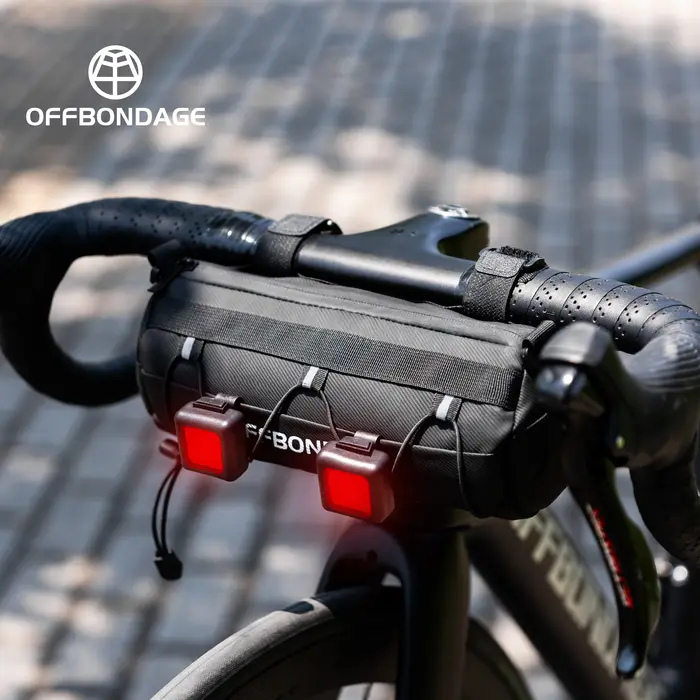 OFFBONDAGE sac de vélo Portable guidon multi-usages grande capacité sac à dos vtt route cyclisme cadre Tube sac bande élastique