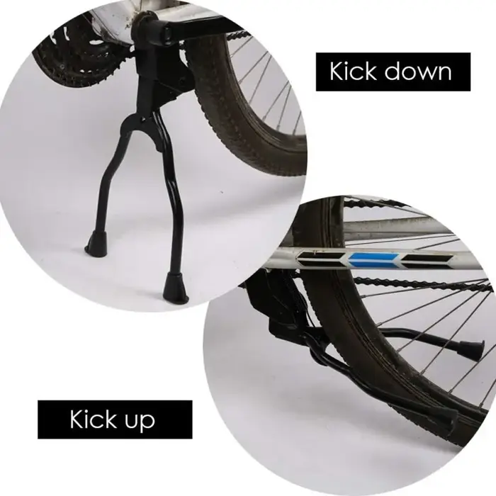 Béquille de vélo pliable en acier inoxydable