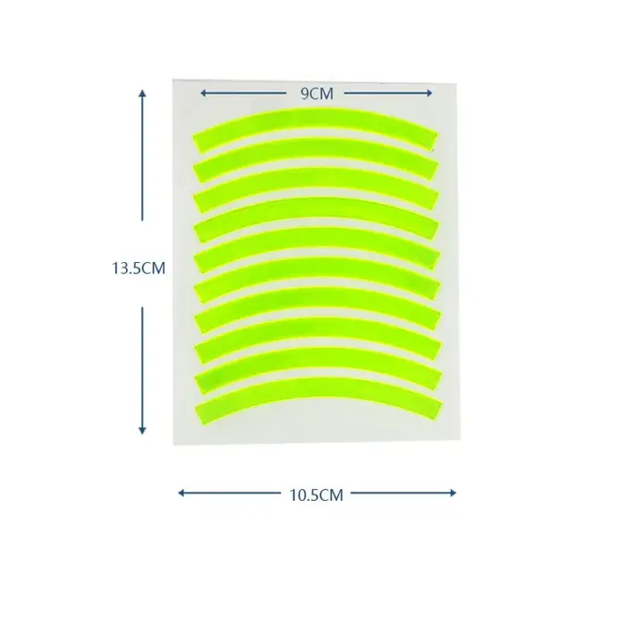 Autocollant réfléchissant coloré pour pneus