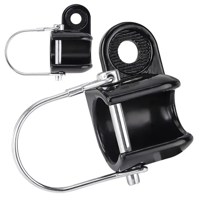 Attelage de remorque de vélo fixation de remorque de vélo en acier fixation compacte en métal coupleur d'attelage de remorque de vélo pièces de remorque de vélo