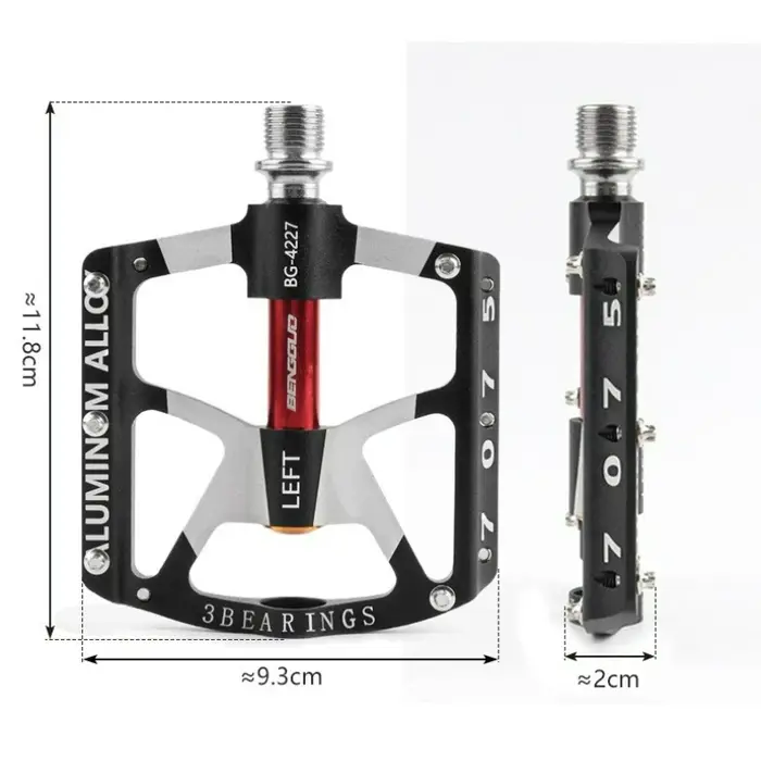 Pédales de vélo à triple roulement
