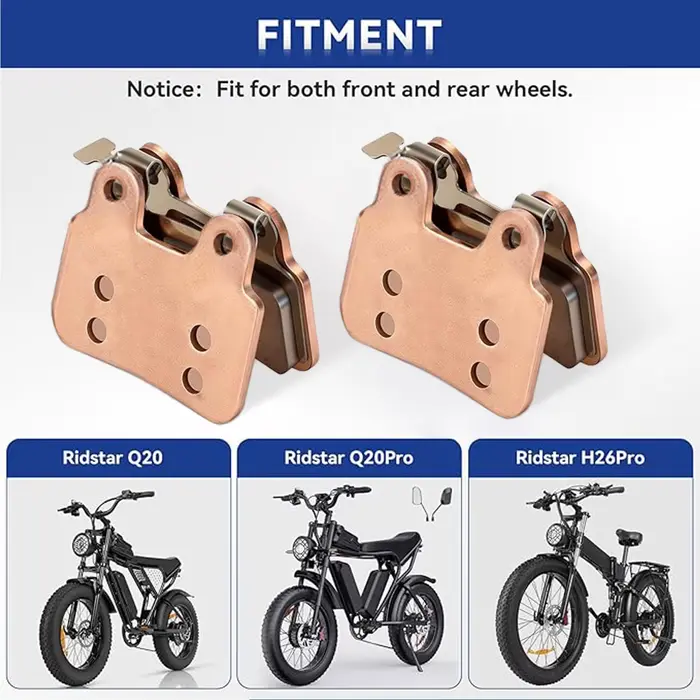 Plaquettes de frein pour vélo électrique 2P