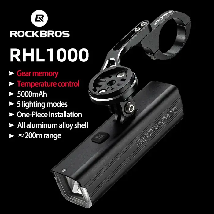 ROCKBROS – feu avant de vélo étanche IPX6