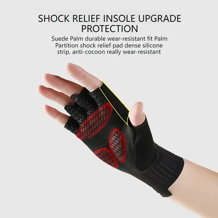 Gants de cyclisme demi-doigt respirants d'été
