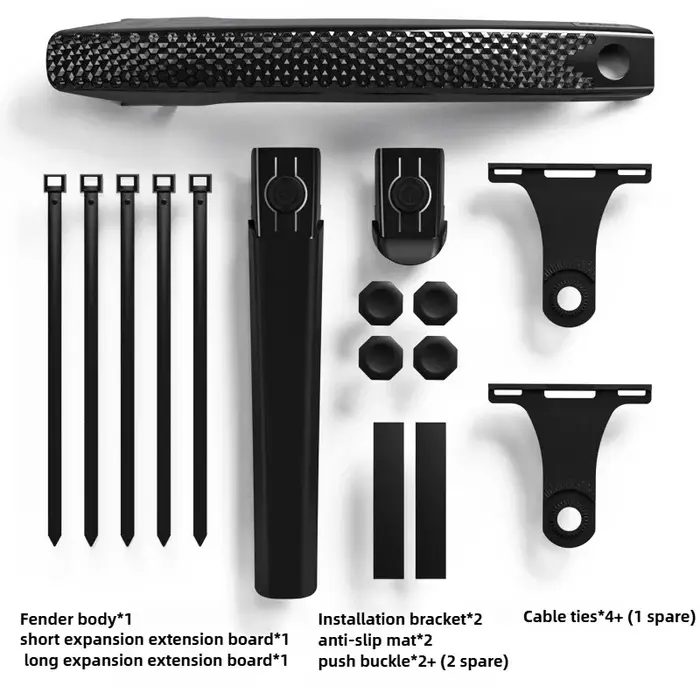Garde-boue étendu de vélo à dégagement rapide pour roue avant et arrière, garde-boue de vélo de rout