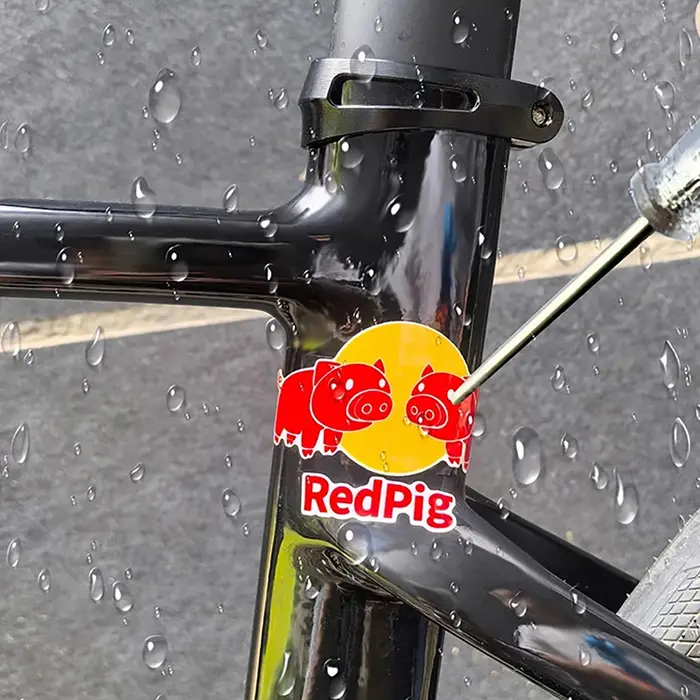 Autocollants amusants pour Tube de tête de vélo