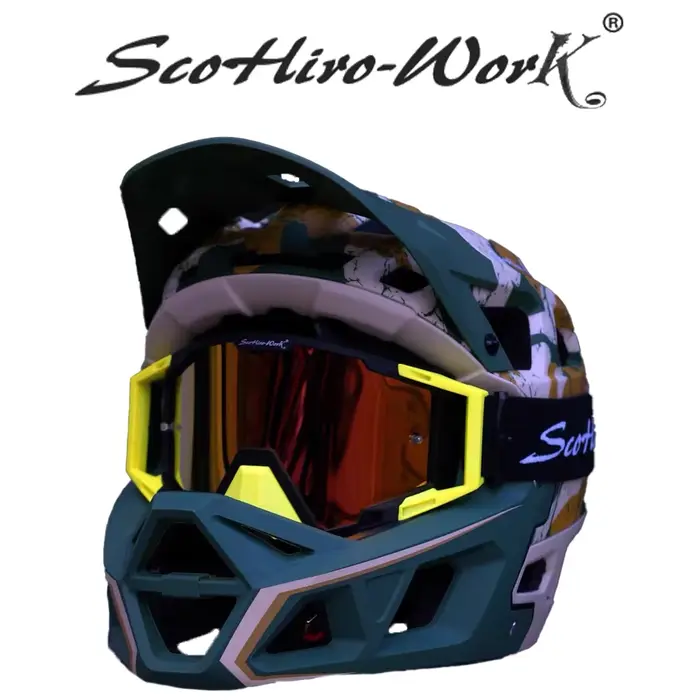 Casque intégral vtt descente Sports de plein air Motocross course