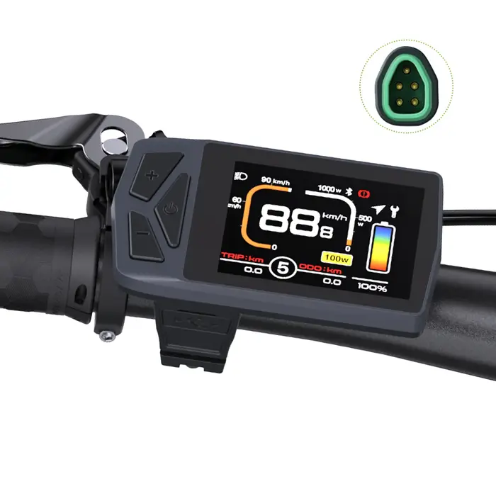 Afficheur E-Bike EKD01 avec protocole CAN et navigation Bluetooth, ordinateur de vélo électrique 9 P