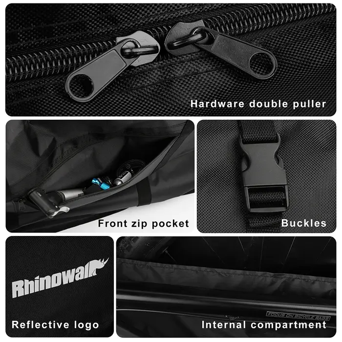 Rhinowalk – sacs de rangement pour vélos de route, 27.5 pouces et moins, 700c, accessoires épais, no