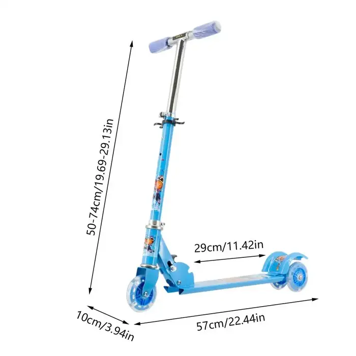 Trottinette à 2 roues légère et réglable en hauteur, trottinette sportive légère pour enfants de 3 à