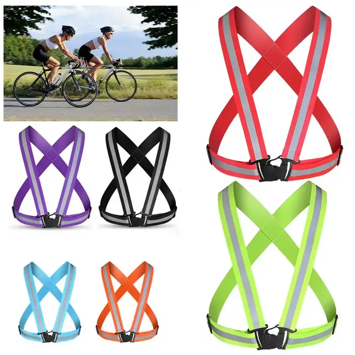 Gilet de sécurité à bande réfléchissante pour cyclisme