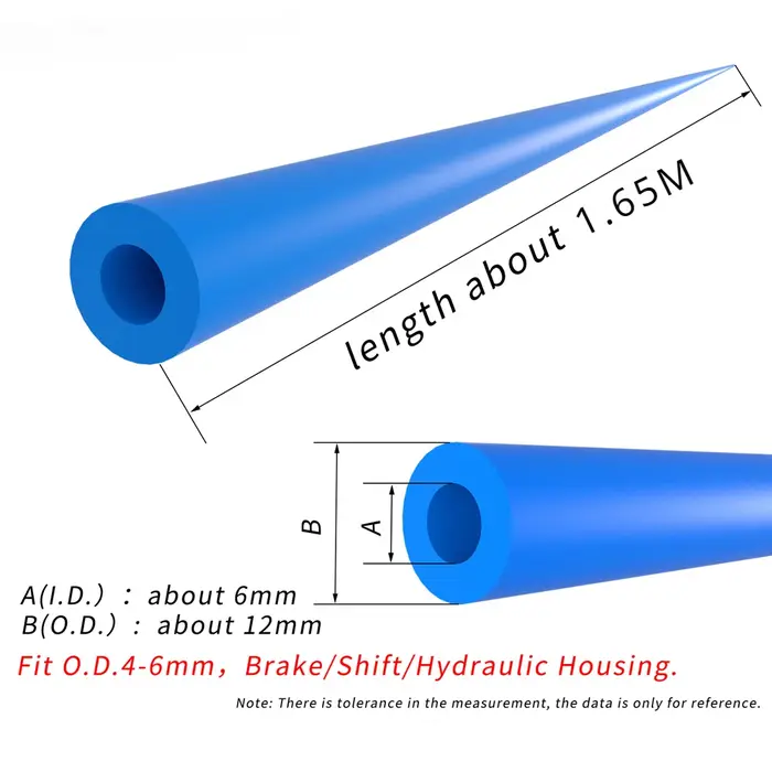 Amortisseur de boîtier interne de cadre de vélo, 1.6 M/lot, manchon en mousse de 6mm, amortisseur de câble de vélo, vtt, vélo de route, changement/frein/Tube hydraulique