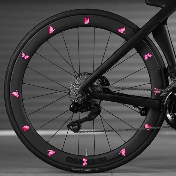 Autocollants pour jantes de vélo à motif papillon