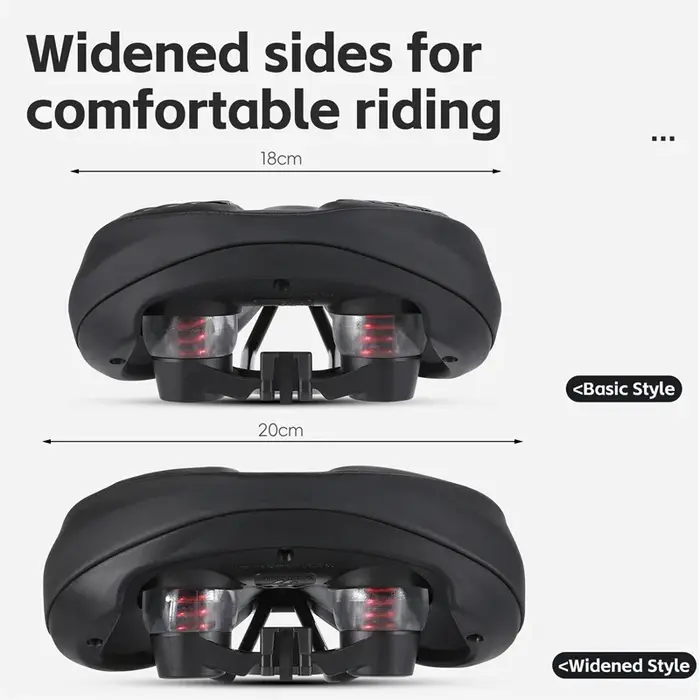 WEST BIKING-Selle de vélo VTT avec feu arrière