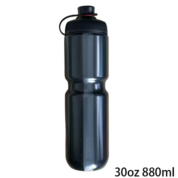 Bouteille d'eau de cyclisme sans BPA avec cage magnétique, bouteille aérodynamique à compression pou