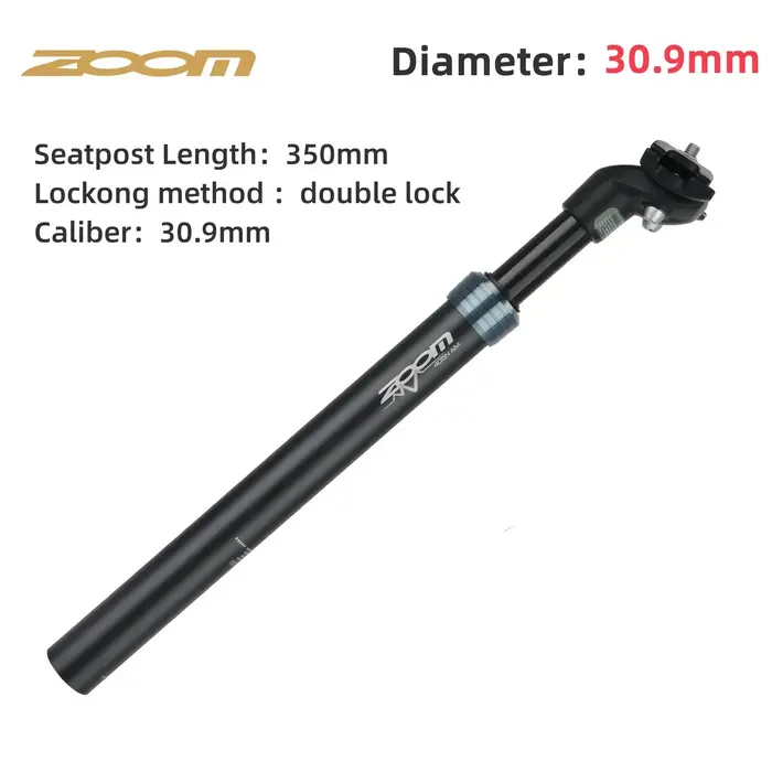 ZOOM tige de selle de vélo 27.2/28.6/30.0/30.4/30.9/31.6/33.9mm