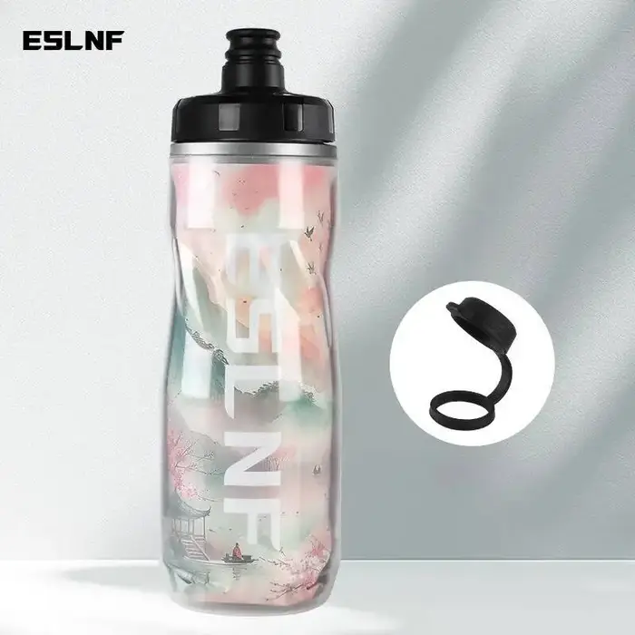 Bouteilles isothermes et protégées contre le froid ESLNF 610 ml PP5 pour vélo - Gourde de sport pour
