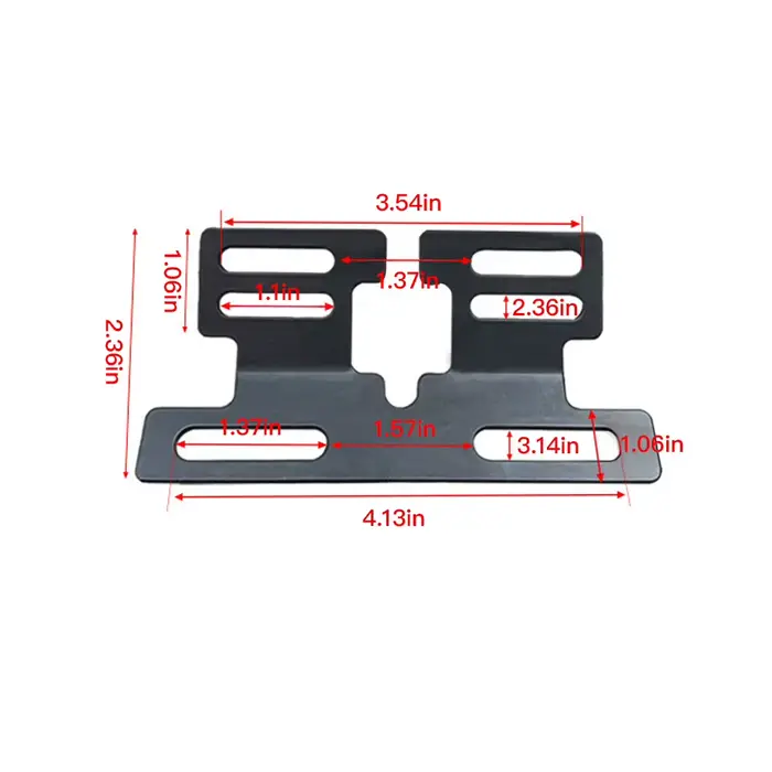 Support de plaque d'immatriculation arrière en métal pour trottinette électrique, adaptateur de cadre de plaque d'immatriculation pour modification de trottinette