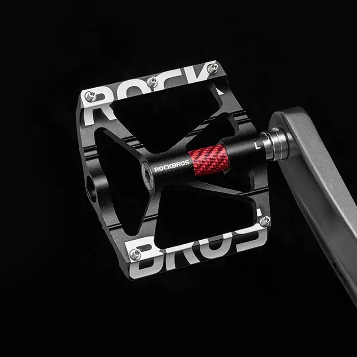  Pédales ultralégères en alliage d'aluminium ROCKBROS, roulements étanches réfléchissants, design antidérapant, accessoires de cyclisme pour vélos de montagne et de route