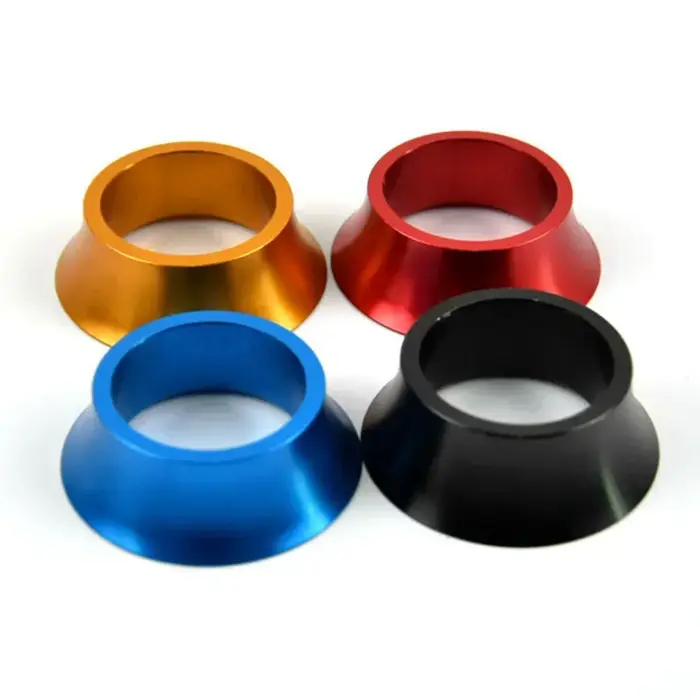 Casques de vélo de route rondelle conique VTT nouveau alliage d'aluminium CNC casques couverture entretoises de tige vtt vélo pièces de cyclisme