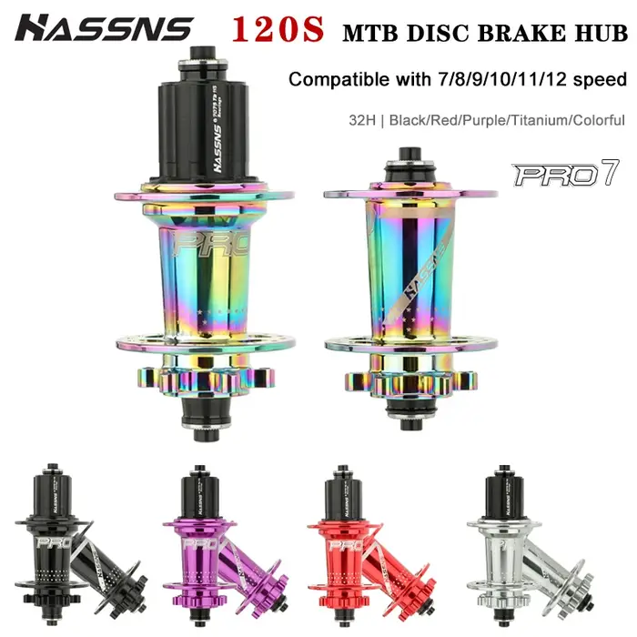 HASSNS PRO7 VTT moyeu libre 32H Cube 120 son 6 cliquets