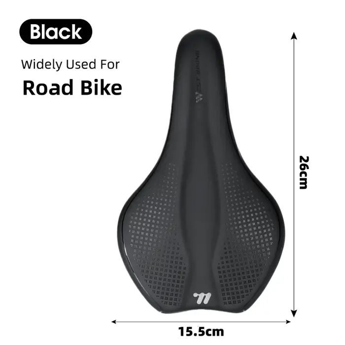 WEST BIKING – selle de vélo pour vtt, Rail creux, respirant, Absorption, imperméable, éponge douce e