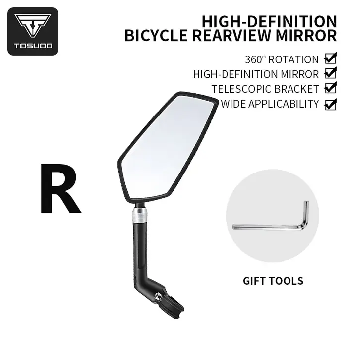 TOSUOD – rétroviseur de vélo télescopique réglable à 360 degrés
