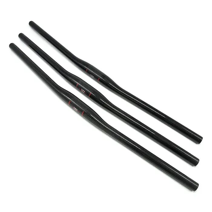 NO TRADEMARK VTT guidon de vélo plat pièces vtt 3K