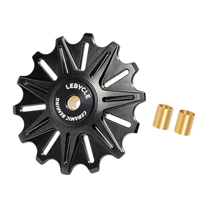 Roue Support chaîne pour l'entretien du vélo, coque métallique avec roulement en céramique forme dent étroite