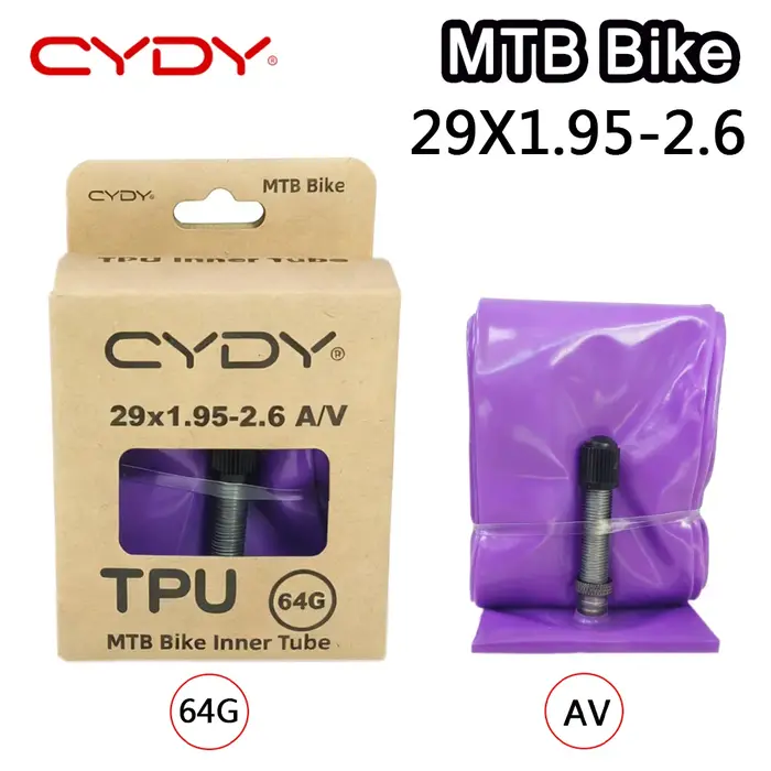 Chambre à air de vélo VTT CYDY en TPU