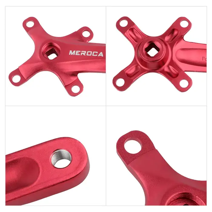 MEROCA vélo manivelle roue à chaîne 104BCD vtt vélo pédalier en alliage d'aluminium avec fond 170mm 