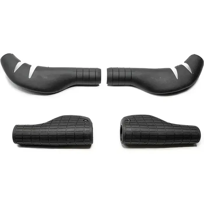 Poignées de guidon en caoutchouc ergonomiques pour vélo de route gravier et fixie avec régulateur de vitesse et amorti vibrations confortables