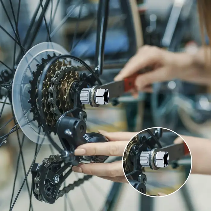 Outil de démontage de roue libre à 12 cannelures – Clé universelle pour bague de blocage