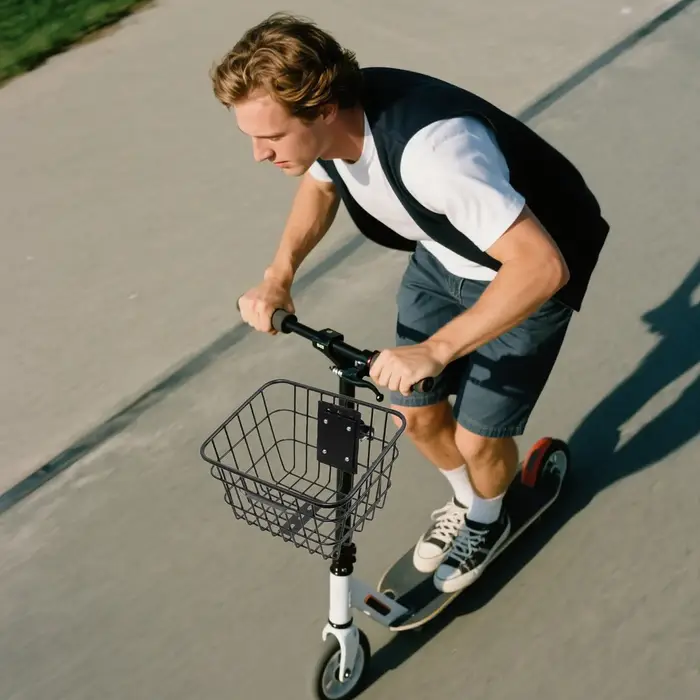Panier de Scooter électrique détachable en fer