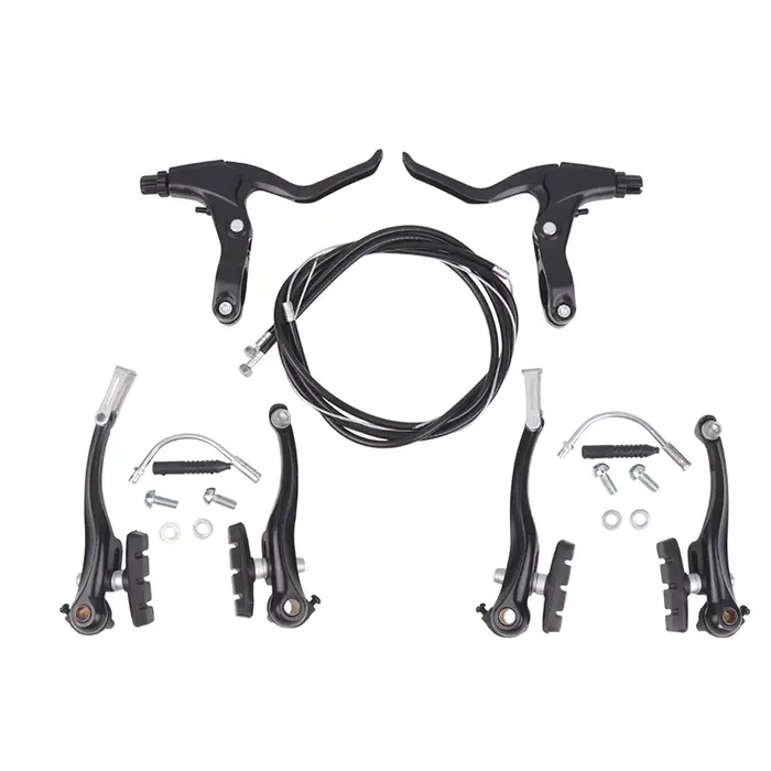 Ensemble de freins V pour vélo, ensemble de freins V avant et arrière en alliage d'aluminium, plaque