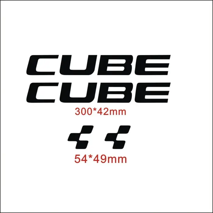 Autocollants décoratifs pour cadre de vélo CUBE
