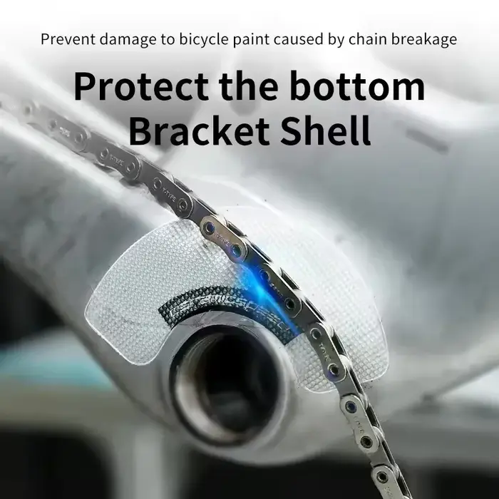 Autocollant de protection de coque de support inférieur de vélo en TPU résistant aux rayures pour cadre de vélo multicolore style sport et extérieur