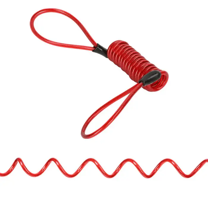 Verrou de disque de frein pour moto, 120CM, câble de rappel pour Scooter, sac de corde à ressort de vélo, câble antivol, Protection, serrures d'alarme