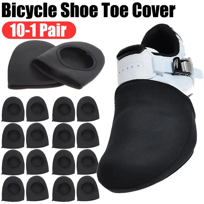 10-1 Paire de couvre-chaussures de vélo en nylon coupe-vent
