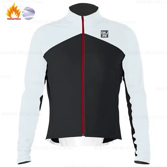 Maillot de cyclisme d'hiver 2025 Raudax équipe de sport polaire thermique vêtements