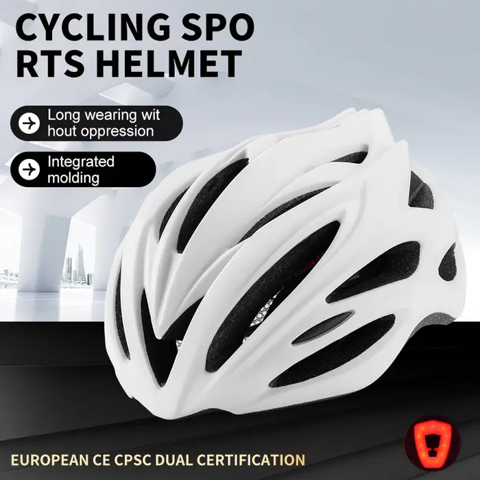 Horntour nouveau casque de vélo avec feu arrière ultraléger