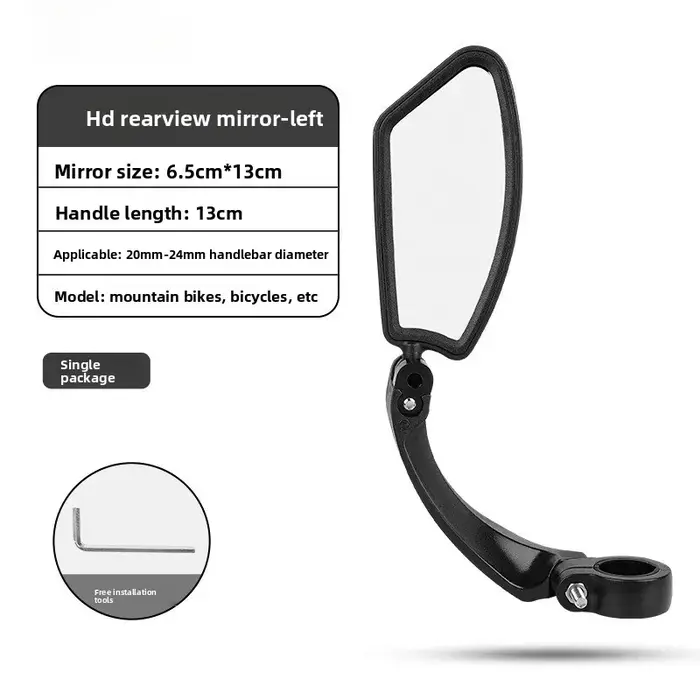Miroir de vélo DOMEN, rétroviseur de guidon de vélo, 360° ° Miroir réfléchissant réglable pour vélo
