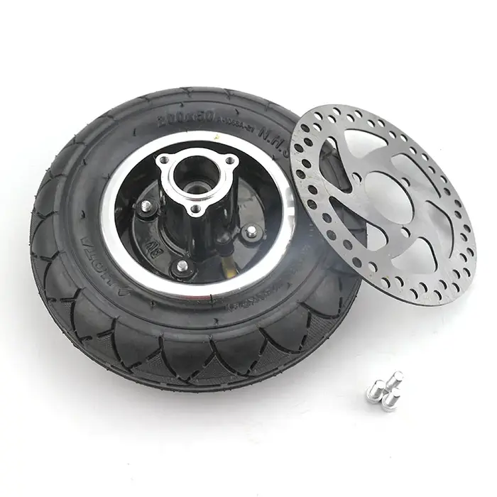Roue gonflable de 8 pouces 200x50 avec disque de frein pour trottinette électrique Speedway Mini 4 P