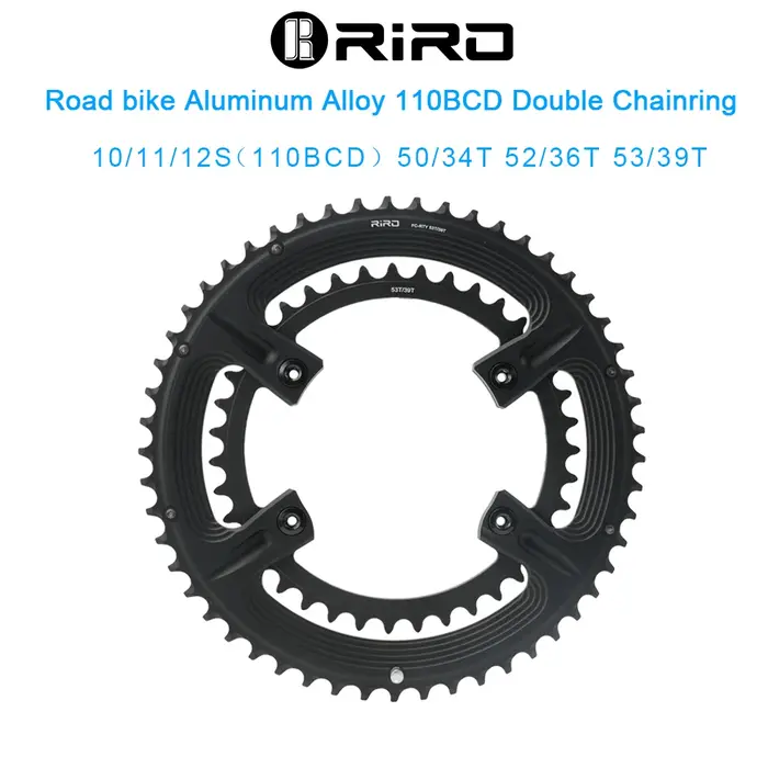 RIRO Road Bike 4 Boulons 110BCD Plateau 105 FC-R7000/corde TEGRA FC-R8000 / DURA-ACE FC-R9100 asymétrique 50-34T 52-36T 53-39T