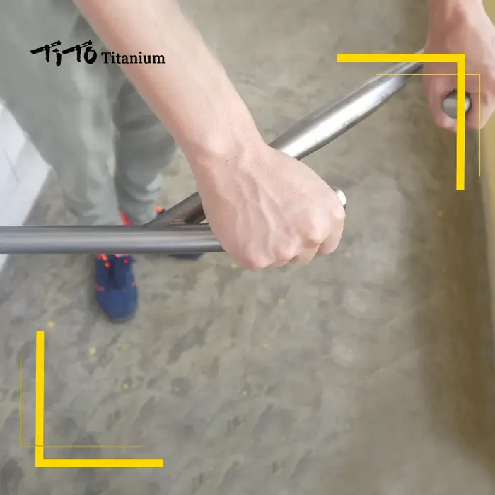 TiTo-Guidon de vélo en titane pour VTT ou vélo de route