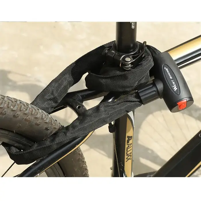 WEST BIKING – serrure de vélo antivol, chaîne de sécurité pour vtt, vélo de route, avec 2 clés, acce