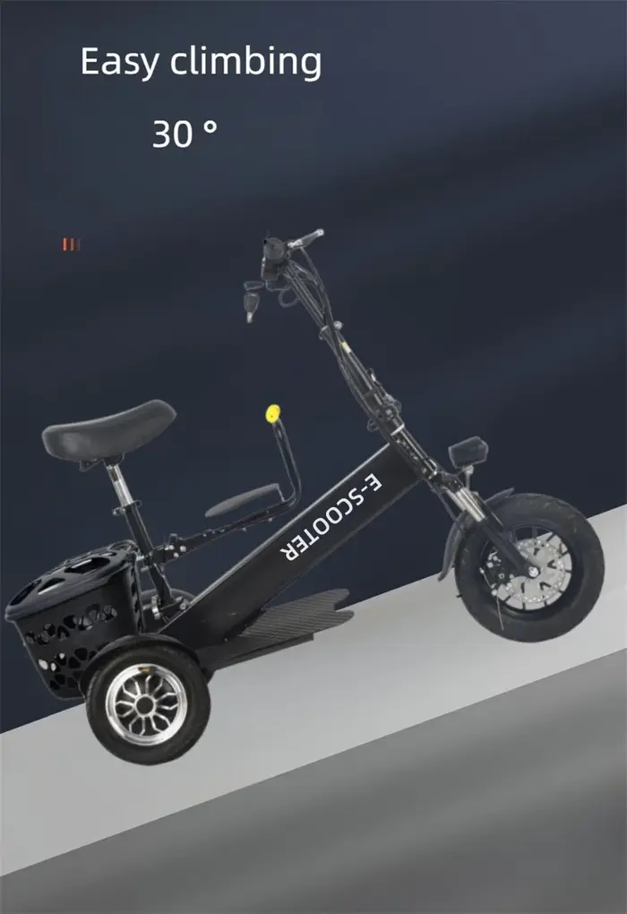 Tricycle électrique pliant Parent-enfant