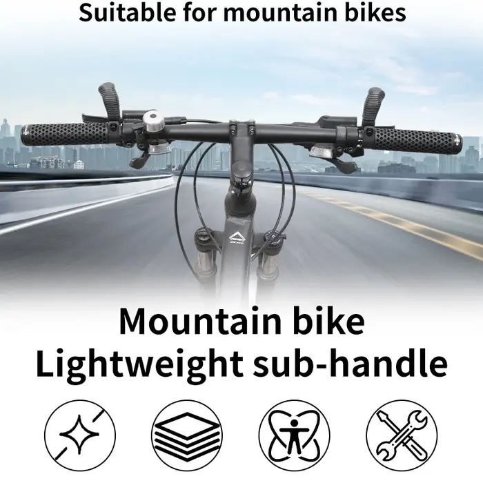 GUSTAVO Poignées de guidon ergonomiques en caoutchouc pour VTT