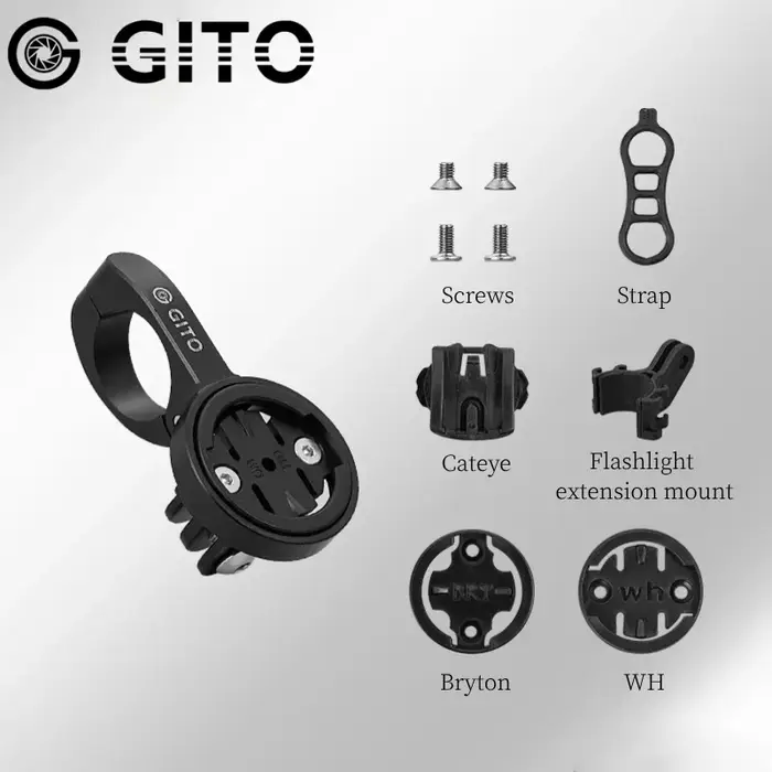 Support de compteur de vélo GITO Short TT Bar pour VTT
