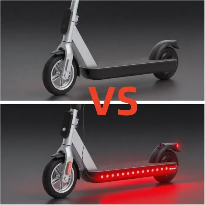 Lumières LED créatives pour trottinette à batterie